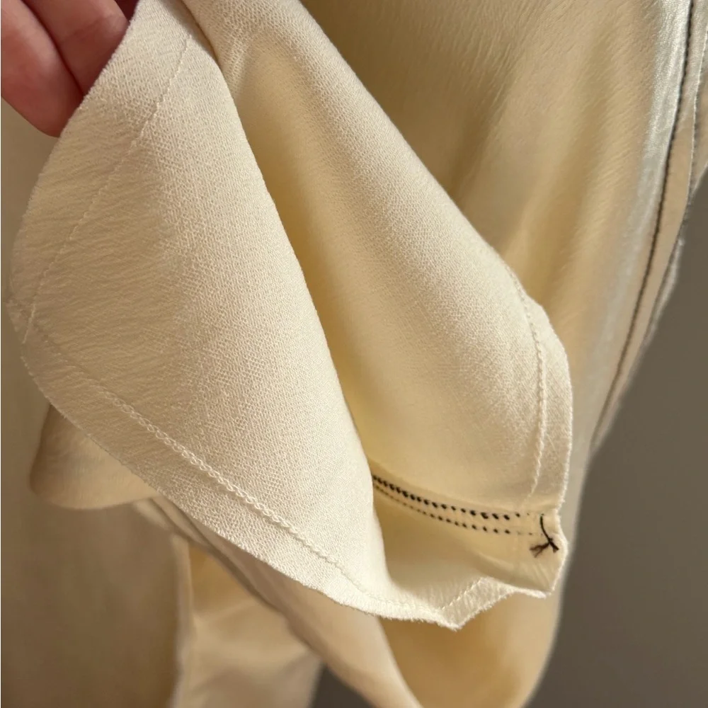 Zara Soft Cream Blouse - Picture 8 of 9